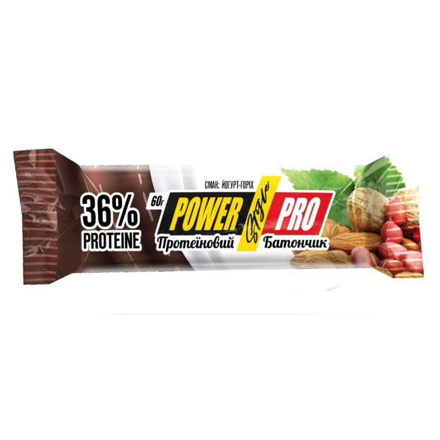 Батончик Power Pro Protein Bar Nutella 36% Yogurt Nut, 20 шт. х 60 г: цены и характеристики