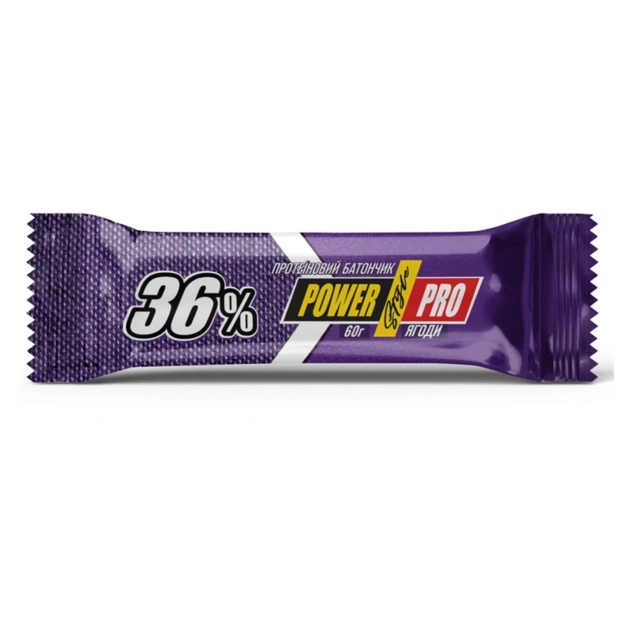 Батончик Power Pro Protein Bar 36% Wild Berry, 20 шт. х 60 г: цены и характеристики