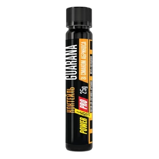 Диетический продукт Power Pro Shot Guarana Apricot, 20 шт. х 25 г