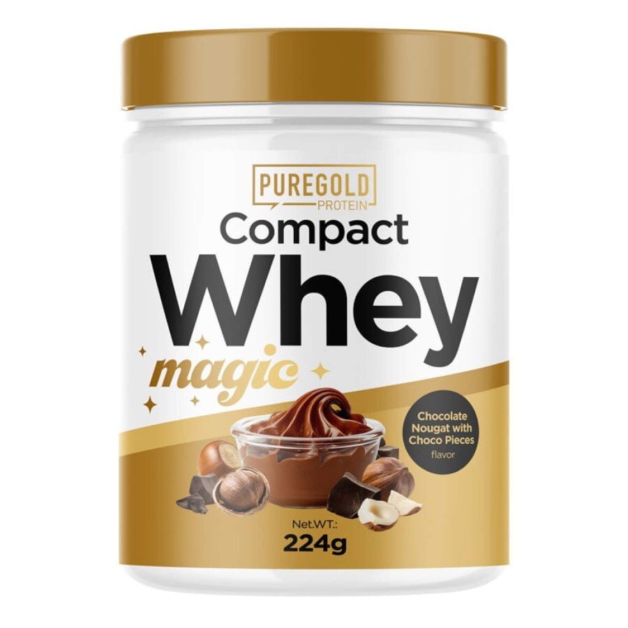 Протеїн Pure Gold Compact Magic Whey Protein Chocolate Nougat with Choco Pieces, 224 г: ціни та характеристики