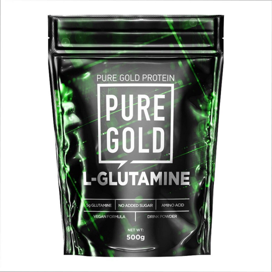 Амінокислота Pure Gold 100% Glutamine Mango, 500 г: ціни та характеристики