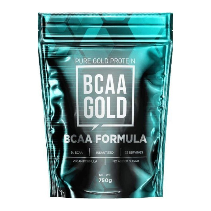 Амінокислоти Pure Gold BCAA Gold Orange, 750 г: ціни та характеристики