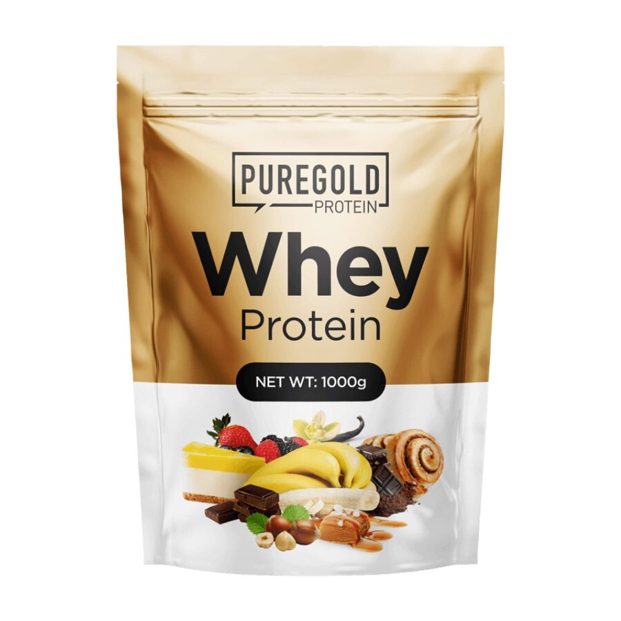 Протеин Pure Gold Whey Protein Strawberry White Chocolate, 1 кг: цены и характеристики