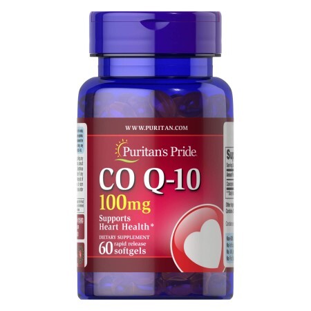Коэнзим Puritan's Pride Q-SORB Co Q-10 100 мг, 60 капс.