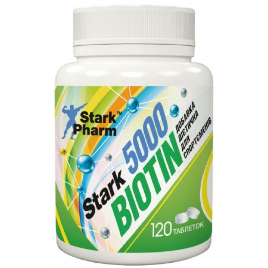 Биотин Stark Pharm Biotin 5000, 120 таб.: цены и характеристики