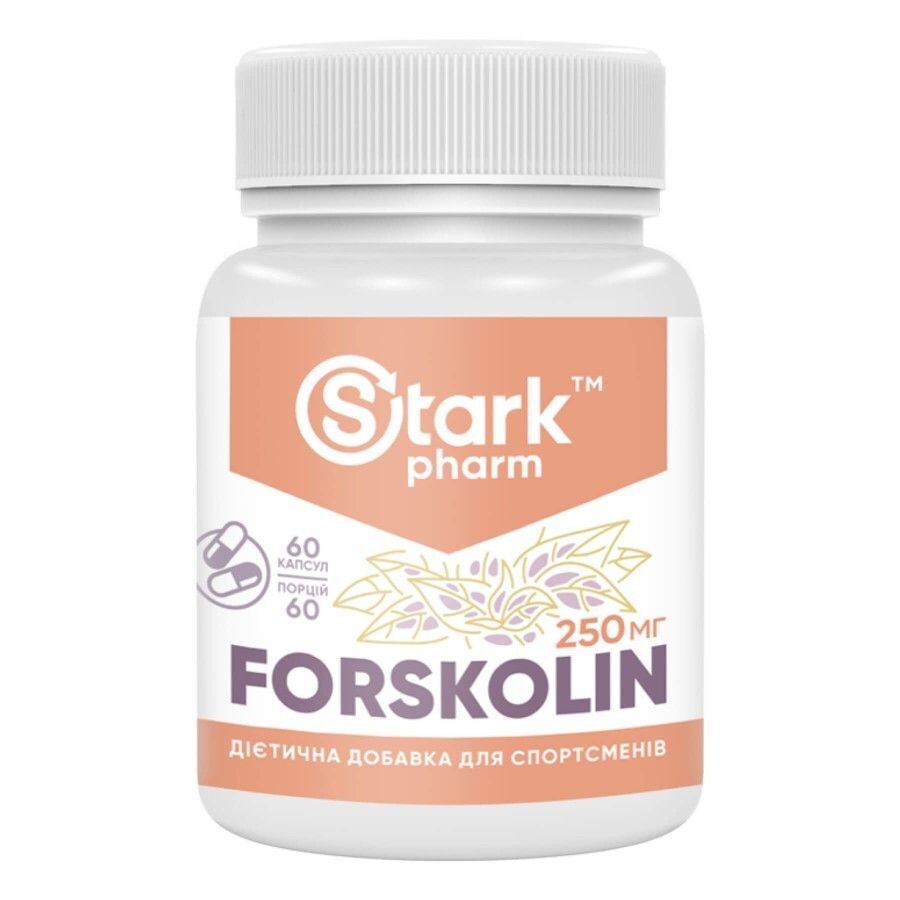 Форсколин Stark Pharm Coleus Forskolin 250 мг, 60 капс.: цены и характеристики
