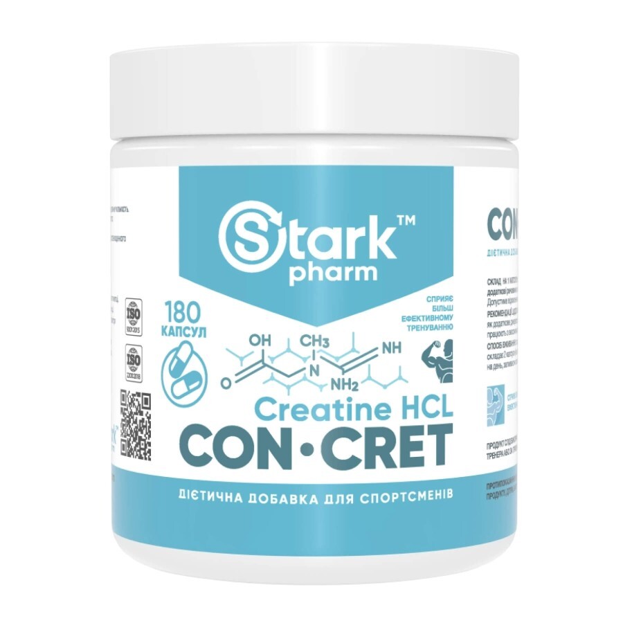 Креатин Stark Pharm Con-Cret 750мг, 180 капс.: ціни та характеристики