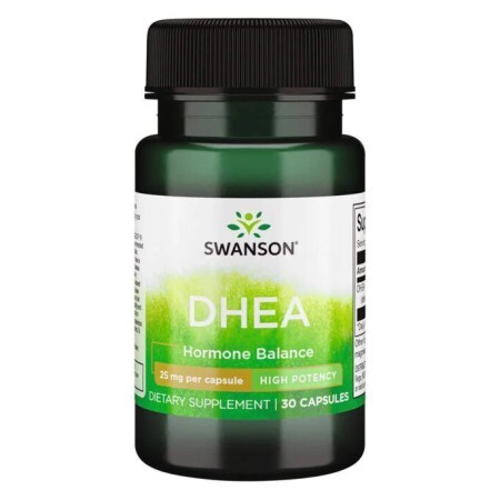 Дегидроэпиандростерон (DHEA) Swanson 25 мг, 30 капс.
