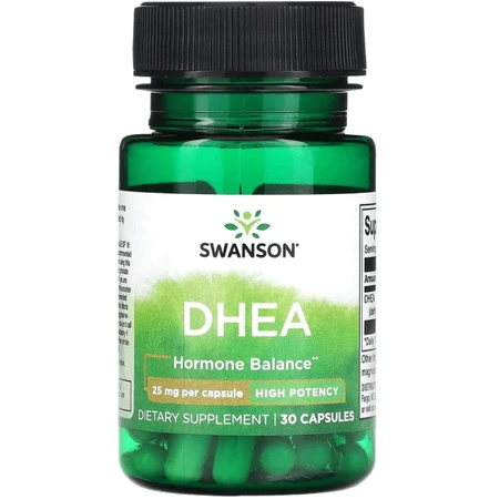 ДГЭА Дегидроэпиандростерон Swanson DHEA, высокая эффективность 25 мг, 30 капсул: цены и характеристики