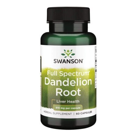 Корень одуванчика Swanson Dandelion Root 515 мг, 60 капс.