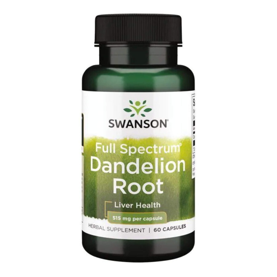 Корень одуванчика Swanson Dandelion Root 515 мг, 60 капс.: цены и характеристики