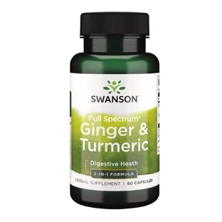 Комплекс Swanson Full Spectrum Ginger Turmeric, 60 капс.