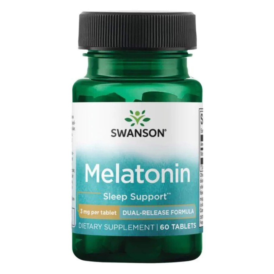 Мелатонин Swanson Melatonin-Dual-Release 3 мг, 60 таб.: цены и характеристики