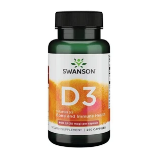 Витамин Д3 Swanson Витамин D-3 400 МЕ, 250 капс.