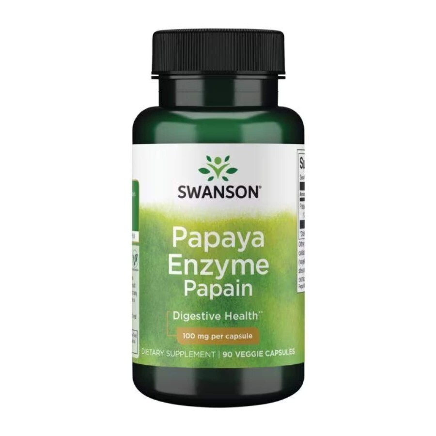 Папайя Swanson Papaya Enzyme Papain 100 мг, 90 капс.: цены и характеристики