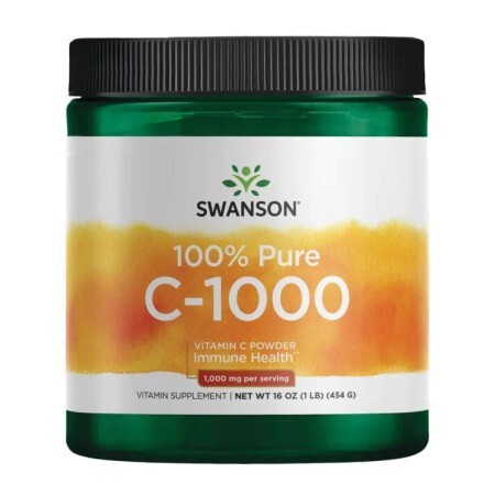Вітамін С Swanson 100% Pure Vitamin C Powder, 454 г
