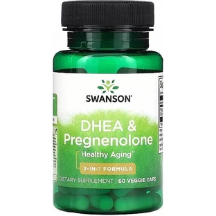 ДГЕА та Прегненолон Swanson DHEA Pregnenolone Complex, 60 капс.