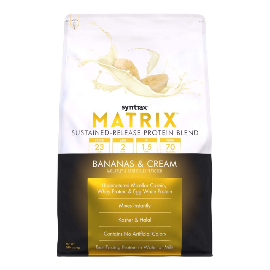 Протеин Syntrax Matrix 5.0 Bananas Cream, 2270 г: цены и характеристики