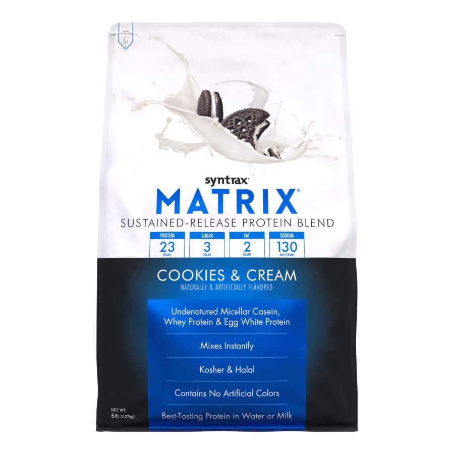 Протеин Syntrax Matrix 5.0 Cookies Cream, 2270 г: цены и характеристики