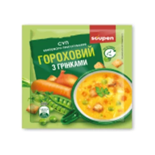 Диетический продукт VALE Суп мгновенного приготовления Гороховый с гренками, 30 шт. х 20 г