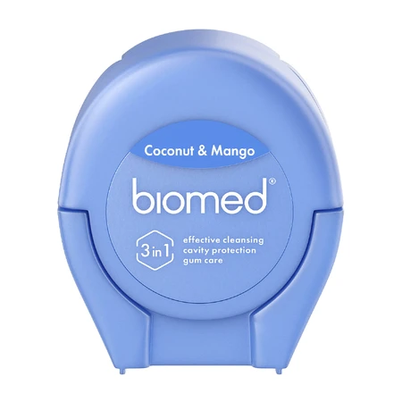 Зубная нить BIOMED Кокос и манго 50 м: цены и характеристики
