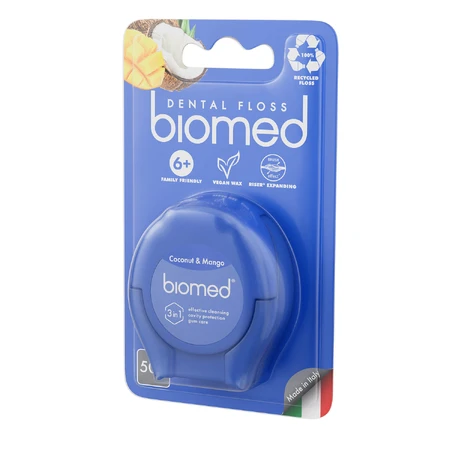 Зубная нить BIOMED Кокос и манго 50 м: цены и характеристики