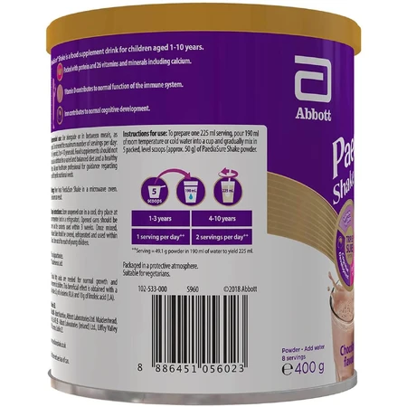 Суха молочна суміш PediaSure Shake Шоколад 400 г: ціни та характеристики