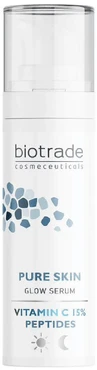 Сироватка для обличчя BIOTRADE Pure Skin з вітаміном С 15% та пептидами для сяяння шкіри 30 мл