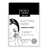 Салфетки для лица Beauty Derm с угольным порошком, 80 шт.