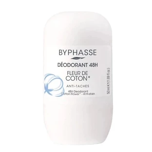 Дезодорант роликовый BYPHASSE 48 часов Цветы хлопка, 50 мл