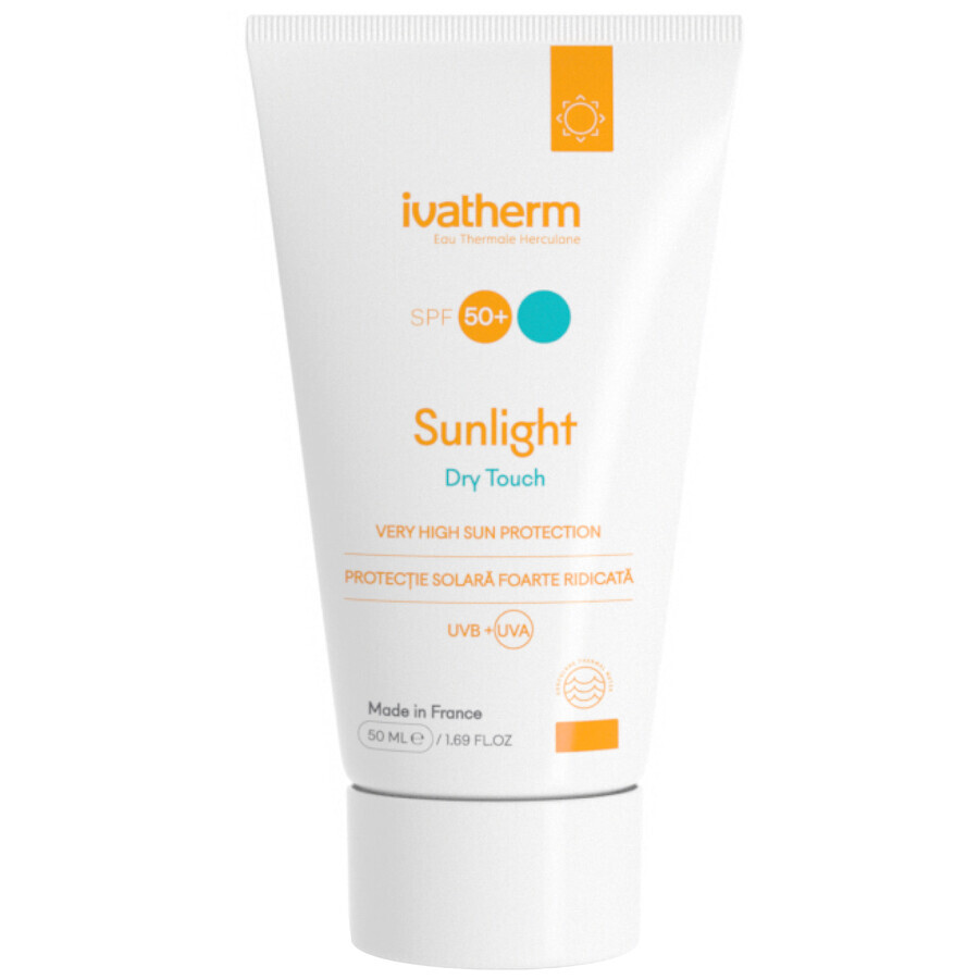 Крем для лица Ivatherm Sunlight солнцезащитный увлажняющий для жирной кожи SPF 50+, 50 мл: цены и характеристики