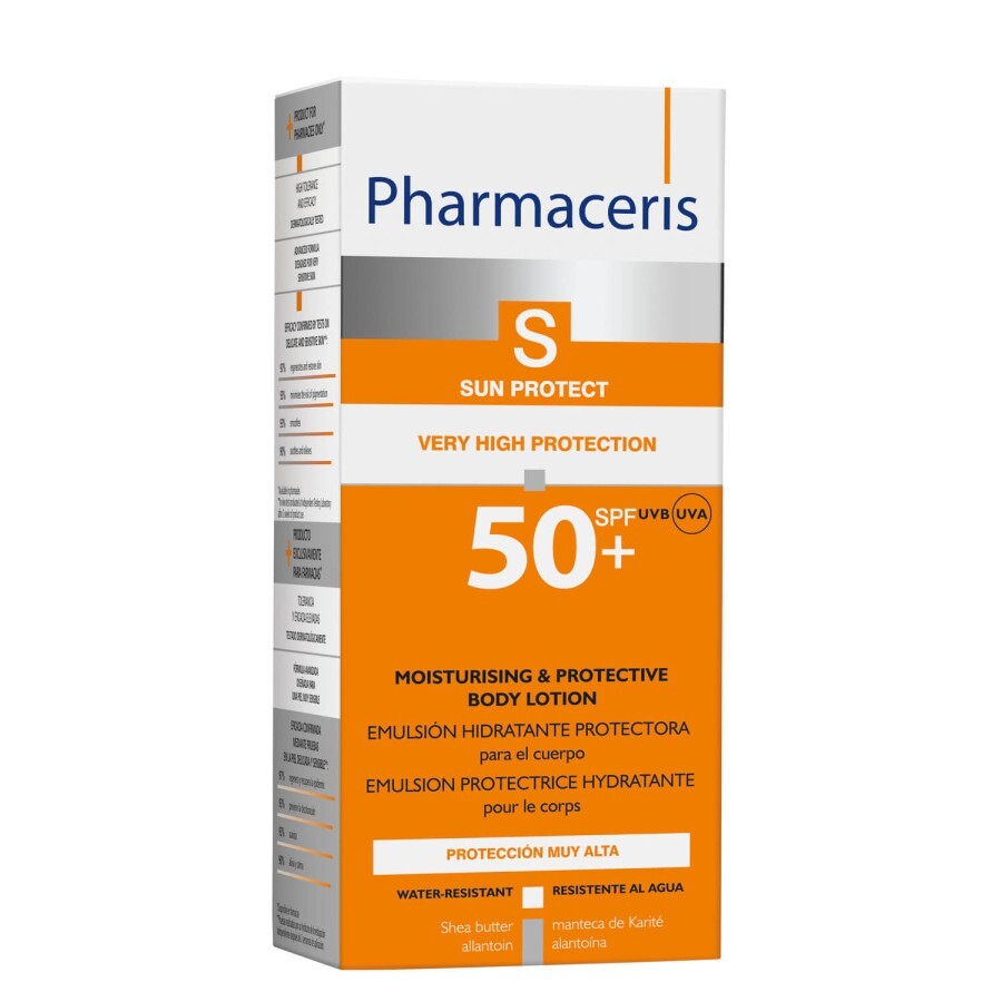 Бальзам-лосьйон для тіла Pharmaceris S гідроліпідний захисний сонцезахисний SPF 50+, 150 мл: ціни та характеристики