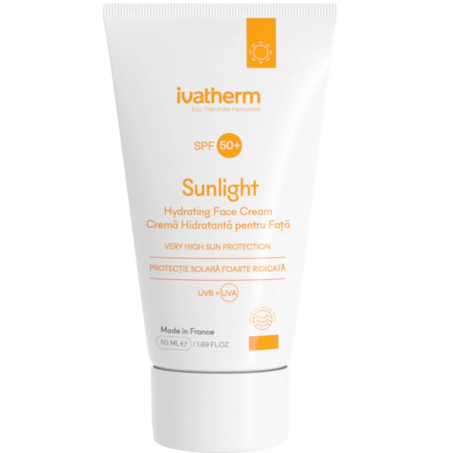 Крем для лица Ivatherm Sunlight солнцезащитный увлажняющий SPF 50+ 50 мл: цены и характеристики