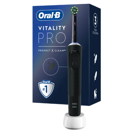 Зубна щітка електрична ORAL-B Vitality D103.413.3 Protect clean тип 3708 колір Black : ціни та характеристики