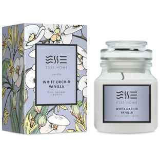 Арома-свеча Esse Home White Orchid Vanilla белая орхидея и ваниль, 100 г