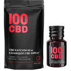 100 CBD-капсулы 50 мг, 3000 мг CBD, мягкие желатиновые №60, в стеклянной банке: цены и характеристики