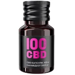 100 CBD-капсули 100 мг, 3000 мг CBD, м'які желатинові №30, у скляній банці: ціни та характеристики