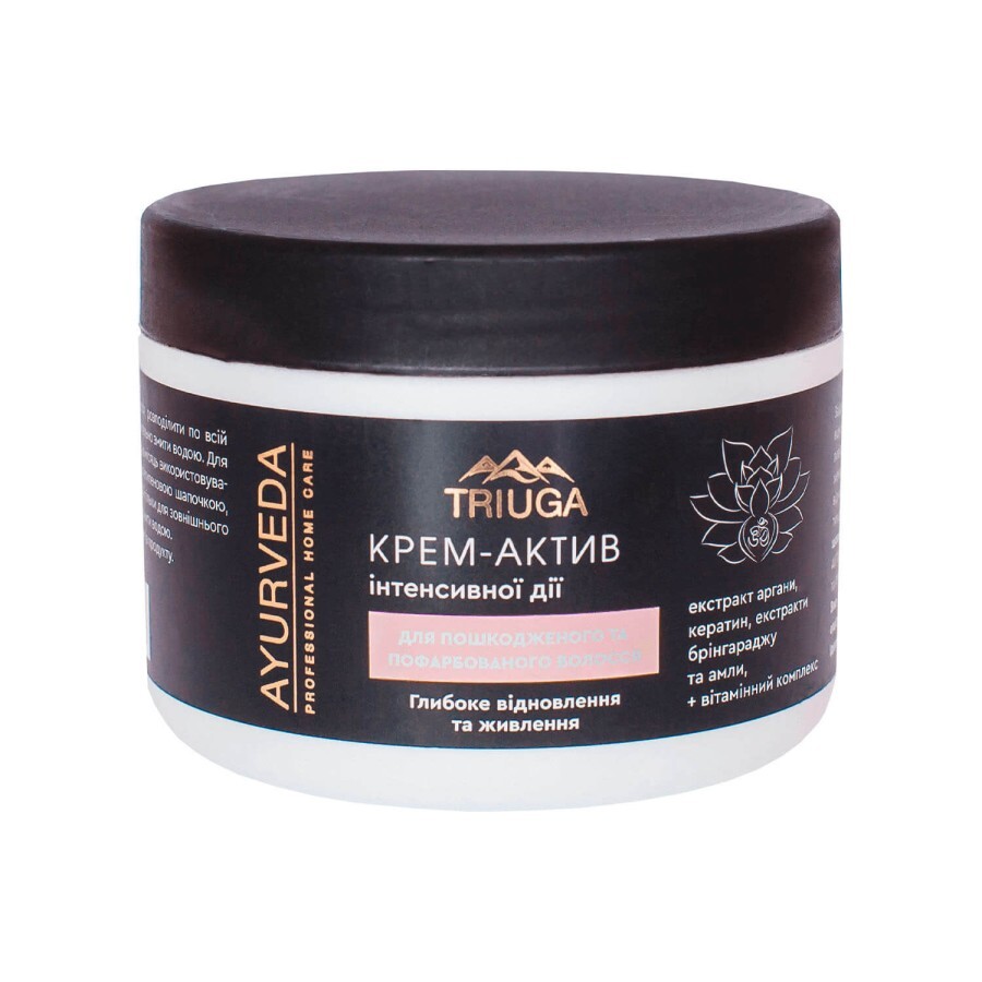Крем-актив для волос Triuga поврежденных и окрашеных Глубокое восстановление и питание 300 мл: цены и характеристики