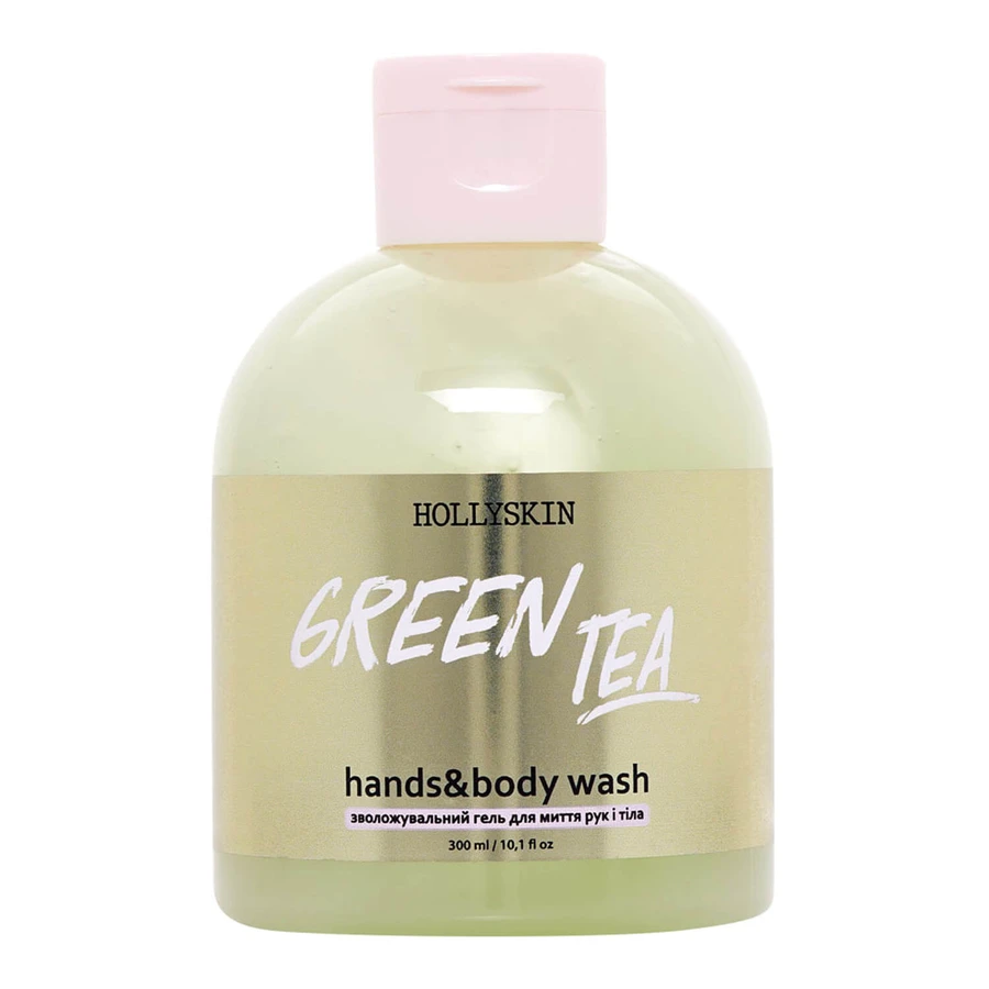 Гель для миття рук та тіла Hollyskin Green Tea зволожуючий 300 мл: ціни та характеристики
