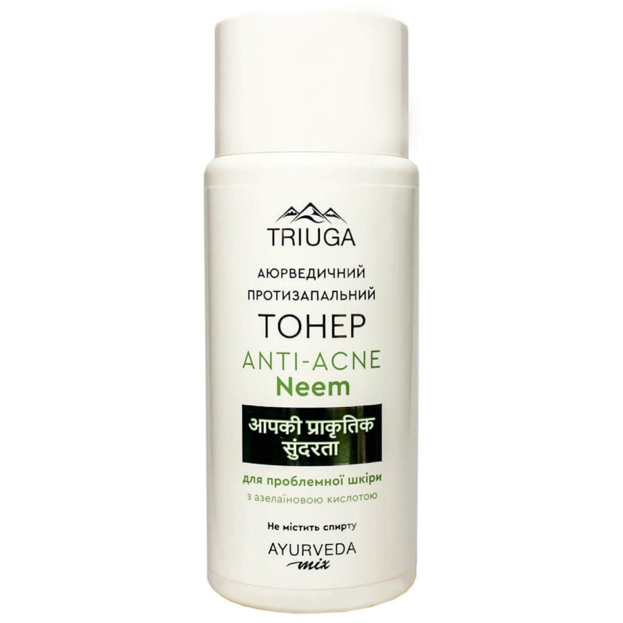 Тонер для лица Triuga Anti-Acne аюрведический противовоспалительный для проблемной кожи Neem 200 мл: цены и характеристики