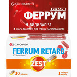 Вітаміни Zest Ferrum Retard таблетки ретард 30 шт 