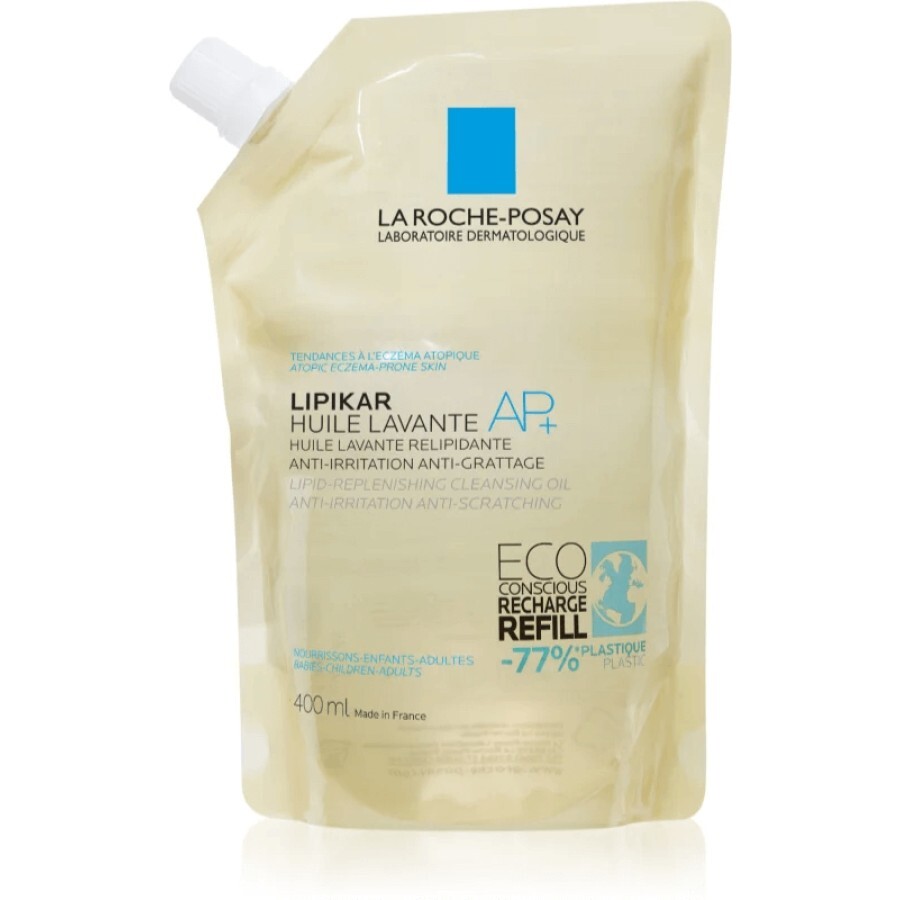 Масло для душа La Roche-Posay Lipikar AP+ липидовосстанавливающее, сменный блок, 400 мл: цены и характеристики