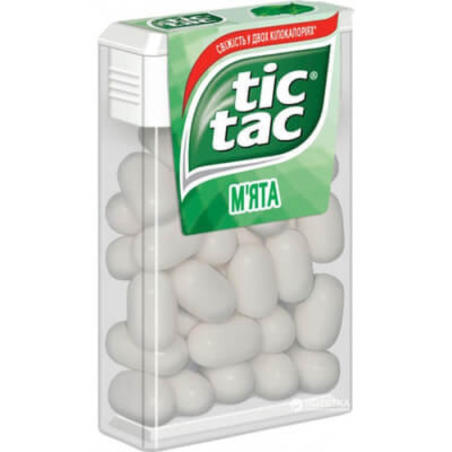 Драже Tic Tac зі смаком м'яти, 18 г : ціни та характеристики