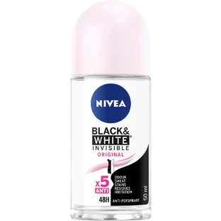 Дезодорант-антиперспирант шариковый Nivea Черное и Белое невидимый оригинальный для женщин 50 мл
