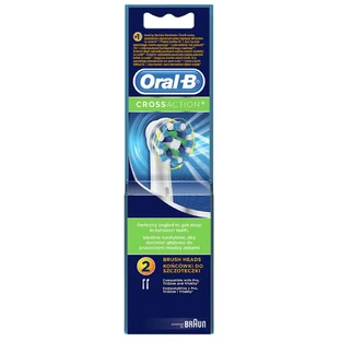 Насадки для електричної зубної щітки змінні Oral-B Cross Action EB50RB 2 шт