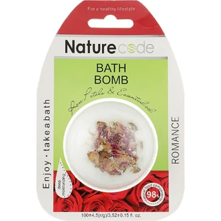 Средство для ванн шипучее, бомбочка Nature Code Romance, 100 г
