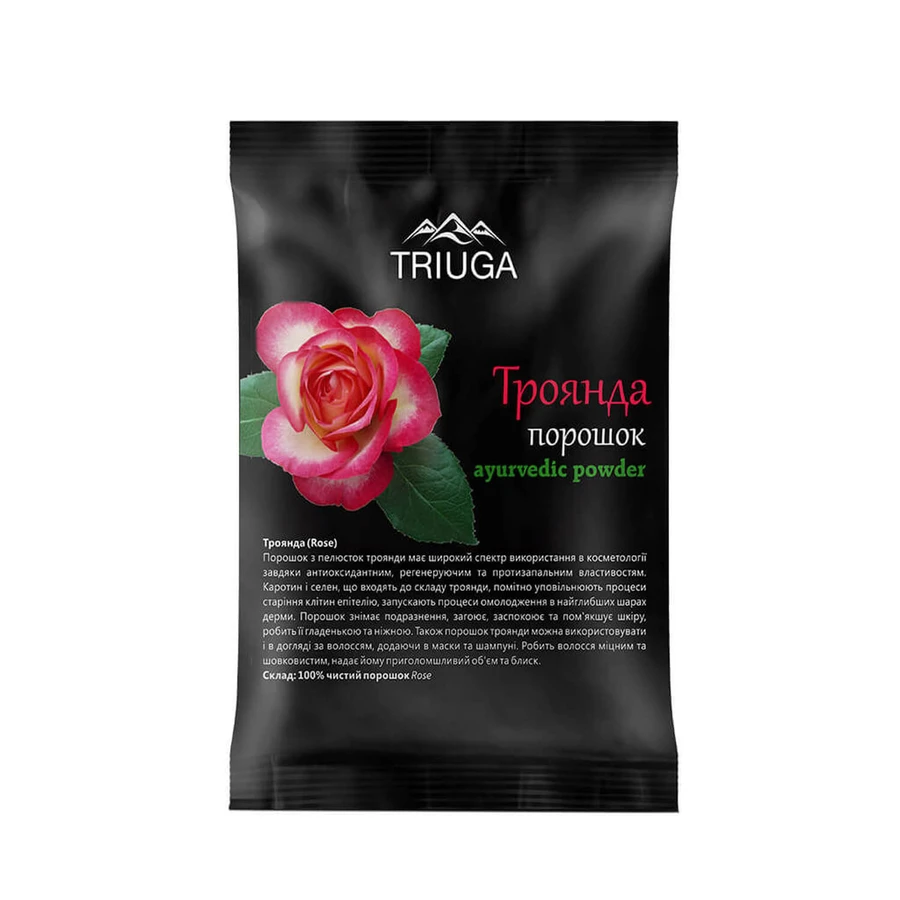 Порошок аюрведичний Triuga Троянда, 50 г : ціни та характеристики