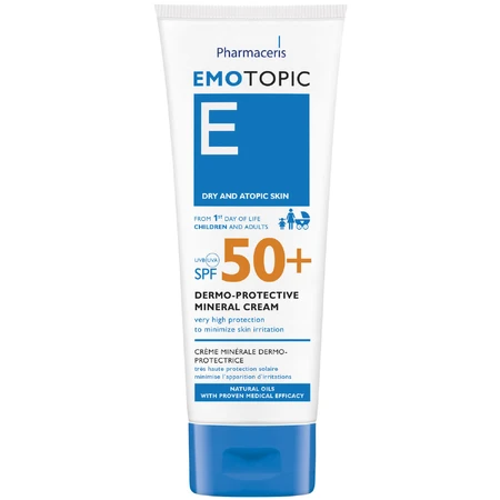 Крем для обличчя та тіла Pharmaceris E Emotopic дермазахисний мінеральний SPF 50+ 75 мл: ціни та характеристики