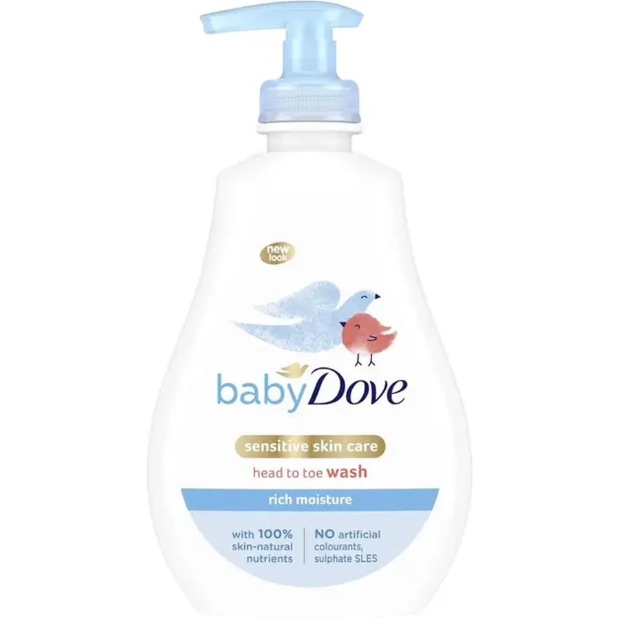 Гель для купання Dove Baby дитячий Від маківки до п'ят Зволоження без запаху 400 мл: ціни та характеристики