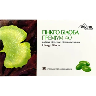 Гинкго Билоба Премиум 40 Solution Pharm капсулы мягкие желатиновые №30